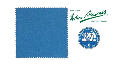 Billardtuch Simonis 860 165cm Tournament blue, per Dzm
