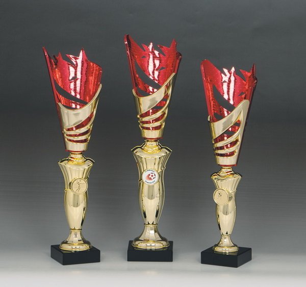 Pokal-Set vier Farbvarianten 33, 35, 37 cm